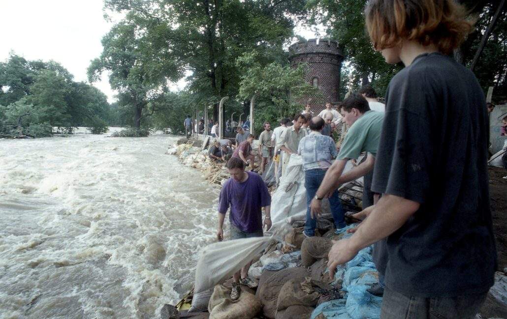 Powódź Tysiąclecia w zoo Wrocław. Fot. Mieczysław Michalak (19)