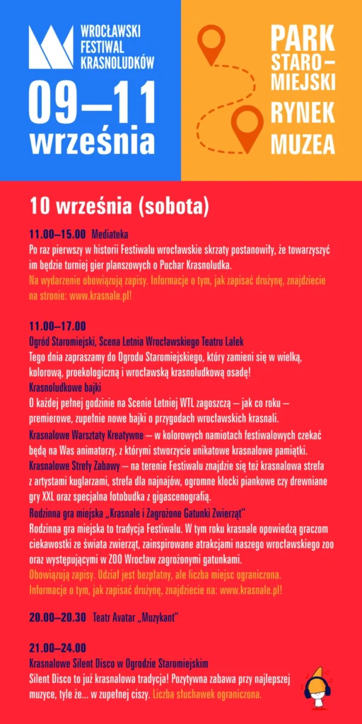 program Wrocławski Festiwal Krasnoludków 2022